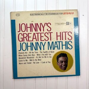 Johnny Mathis Johnny's Greatest Hits Vinyl Record LP Columbia CS 9054